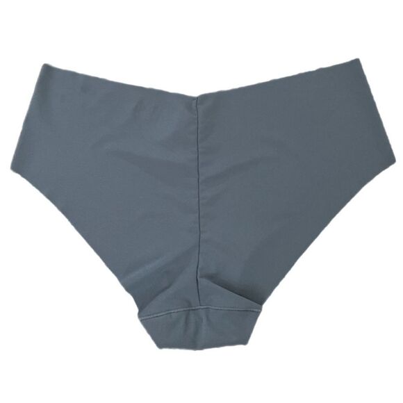 Victorias Secret No Show Seamless Supersoft raw cut Hiphugger Panty gray Large - Picture 3 of 5